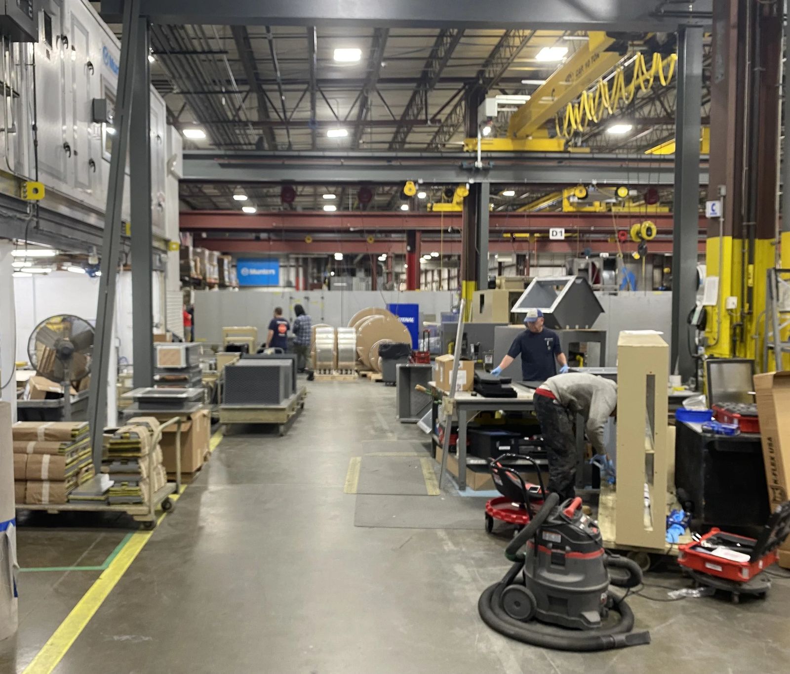 Production area inside 79 Monroe Street, Amesbury